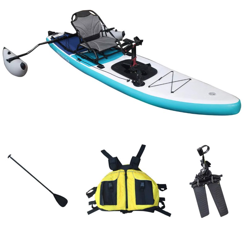 Outdoor Adventure Kayak - 14피트 2인용 풍선식 페달 낚시 카약