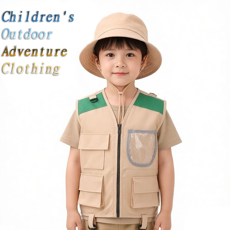 Outdoor Youth Adventure - 2026 뉴 키즈 익스플로러 모자 조끼