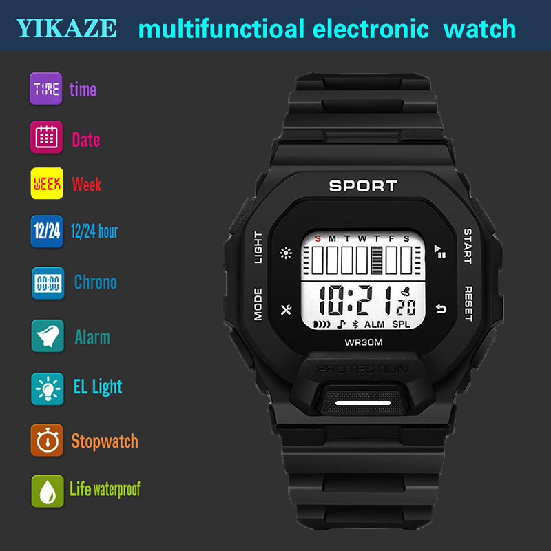 YIKAZE 남자 스포츠 시계 방수 LED 디지털 시계 - Outdoor Adventure And Sports 리뷰 및 가격