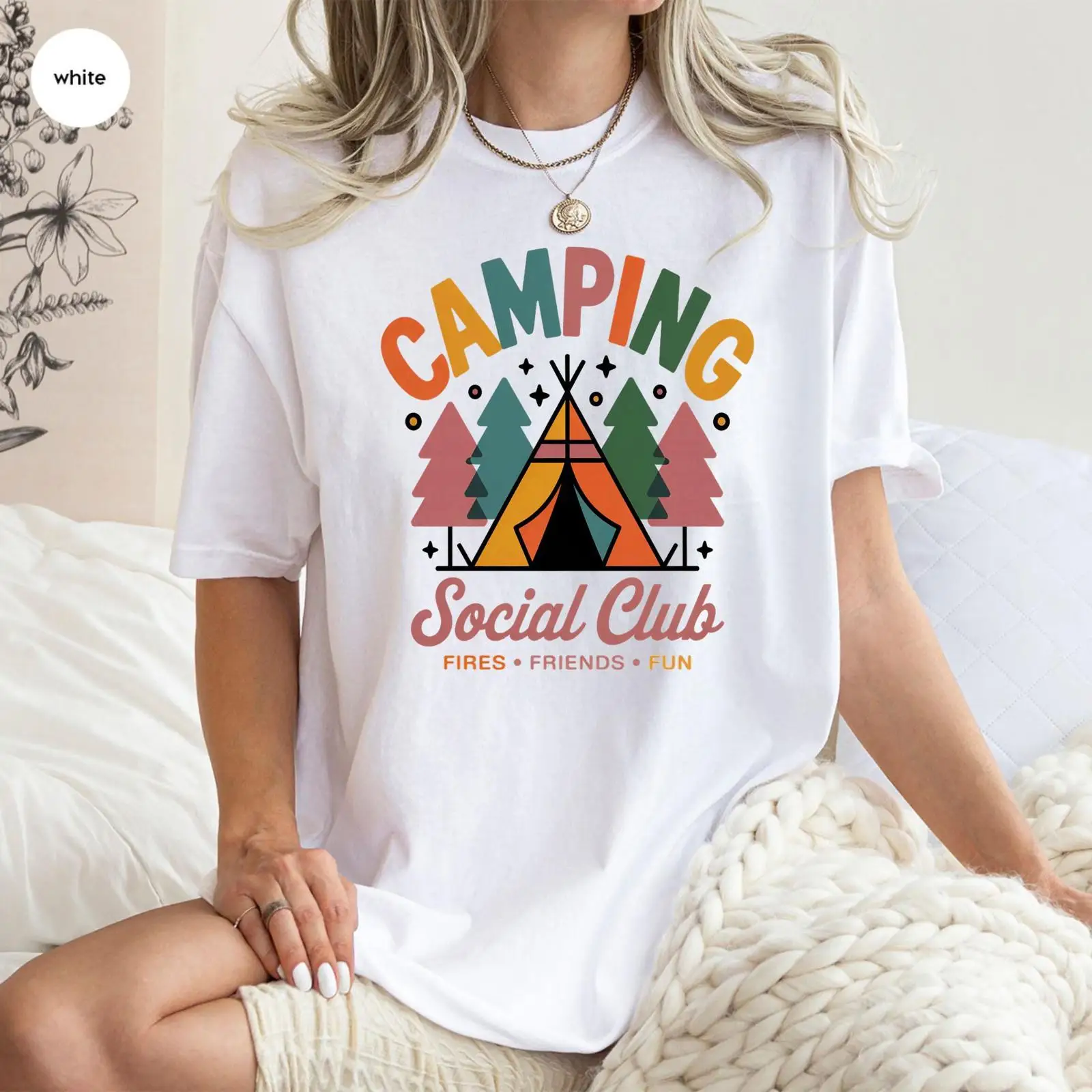 캠핑 소셜 클럽 티셔츠, 친구들과 함께 즐기는 캠핑,  - Outdoor Adventure Club 리뷰 및 가격